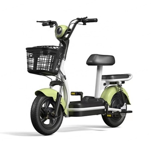 Venta Directa de Fábrica de Bicicleta Eléctrica Urbana Mini de 14 Pulgadas, Batería Recargable de Plomo-ácido de 48V 12A, Bicicleta Eléctrica para Adultos de 350W - Product Image 1
