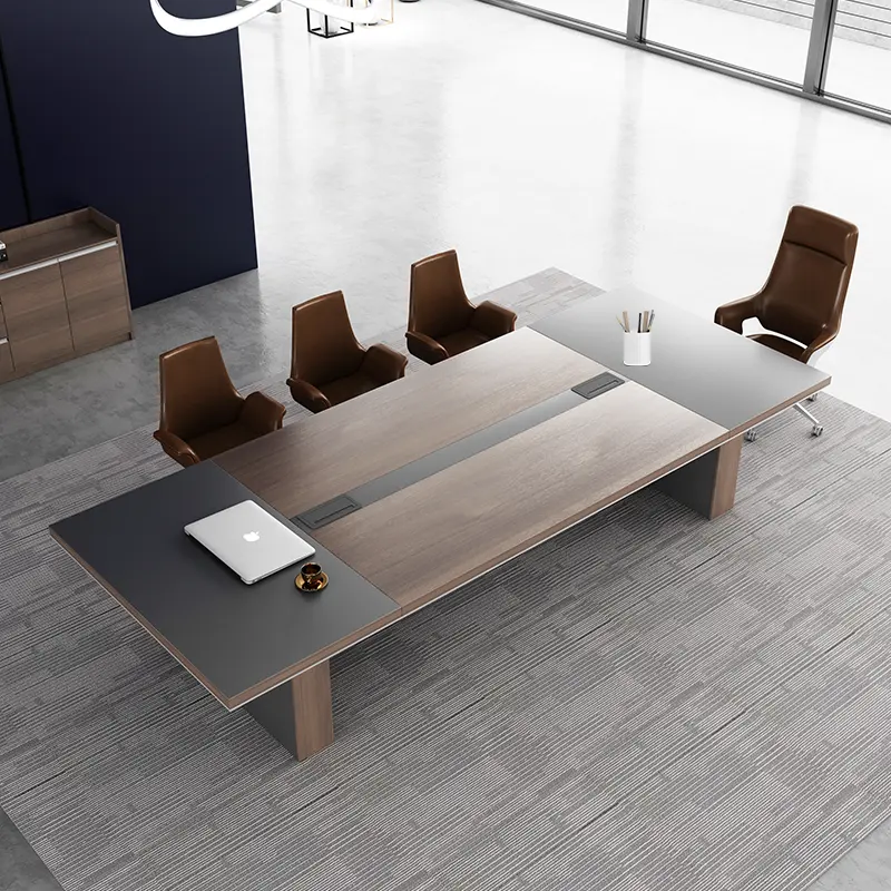 Table de réunion électronique multifonctionnelle, avec meubles et chaises, Table de bureau moderne, OEM
