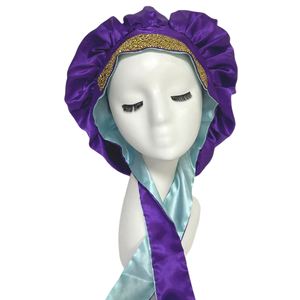 Gorro de Dormir Moderno con Pedrería, Alta Elasticidad, Suave y Cómodo, para Mujeres y Hombres, Turbante para Cabello Rizado o Quimioterapia - Product Image 2