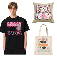 Transferts DTF en gros, impressions pour presse à chaud, patchs, vinyle HTV, transferts thermiques, autocollants thermocollants avec votre logo pour T-shirts