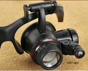 NO.9892G8KX घड़ी मरम्मत ताल के साथ एलईडी प्रकाश 2.5X 4X 6X 8X 10X 15X <span class=keywords><strong>20X</strong></span> 25X चश्मा शीशा - Product Image 5