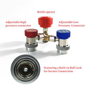 Conjunto de Recarga de Refrigerante para Ar Condicionado Automotivo com Manômetro de <span class=keywords><strong>Manifold</strong></span> para Refrigeração R134a - Product Image 4