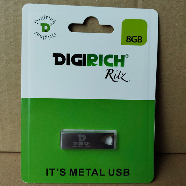 Digirich Usb Flash Drive Metal Pendrive 2GB4GB U Disk 8g 16g 32g 64g Flash Memory Full Capacity Usb