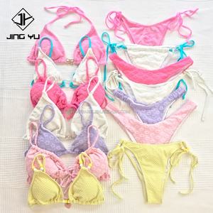 Women Bikini Sets <b>Swimsuits</b> Swimming Suit Sexy Bikini Designer Swimwear Ribbed Bikinis - Product Image 1