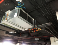 Unité de traitement d'air suspendue au plafond, double ventilateur, filtre MERV13 pour la climatisation