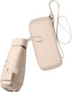 Paraguas de Bolsillo Mini Plegable de 5 Secciones, Ligero, Personalizado, Portátil, con Protección UV, para Dama, Precio de Fábrica, Alta Calidad, Económico - Product Image 1