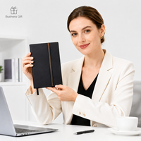 Libreta de Cuero PU Nubuck Premium A5 con Logotipo Personalizado, 100 Hojas, Diario Ejecutivo, Set de Regalo con Bolígrafo