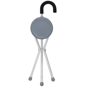 Canne de marche pliable à trois pieds avec siège stable, en aluminium léger, pour l'alpinisme, le camping et la randonnée en extérieur, personnalisable - Product Image 4