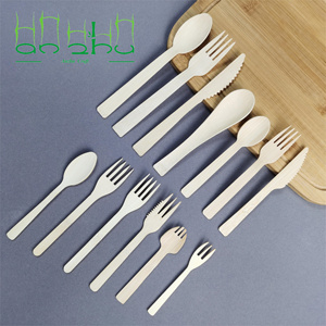 Dùng một lần muỗng nĩa dao cá nhân bán buôn sinh thái thân thiện thiết lập dao kéo - Product Image 1