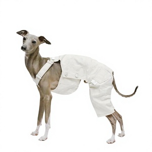 Salopette légère en coton pour chien de type Greyhound italien, pantalon ajustable pour Bedlington, Whippet et Pointer à poils longs - Product Image 1