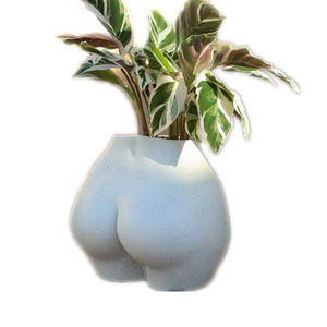 Vase en forme de hanche en résine pot de fleur de corps <span class=keywords><strong>sexy</strong></span> avec trous de drainage organisateur de <span class=keywords><strong>jardinière</strong></span> moderne - Product Image 2