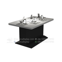 Table de présentation moderne pour ordinateur portable, tablette et téléphone, idéale pour les magasins d'électronique, les meilleurs équipements de magasin informatique