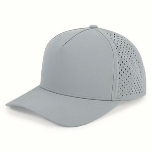 Gorra de Béisbol de 5 Paneles, Impermeable, Perforada, de Alta Calidad, para Negocios, con Logotipo Bordado Personalizado y Grabado Láser, al por Mayor y en Stock - Product Image 6