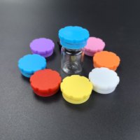 Capuchon en silicone de 13 mm et 20 mm adapté à la boîte de stockage de peptides, protection des flacons en verre, anti-poussière et anti-fuite pour flacons de 3 ml à 20 ml