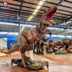Modèles de dinosaures animatroniques grandeur nature Animatronics d'extérieur blessés Tyrannosaurus <span class=keywords><strong>Rex</strong></span> pour Dinosaur Park et <span class=keywords><strong>Jurassic</strong></span> Park - Product Image 1