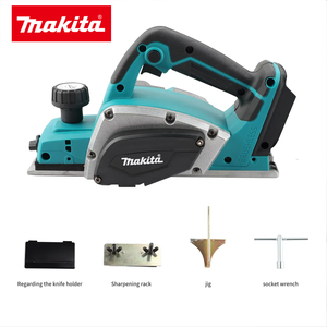Raboteuse électrique sans fil <span class=keywords><strong>Makita</strong></span> 18V sans balais pour le travail du bois intensif, la menuiserie industrielle et les chantiers de construction - Product Image 1