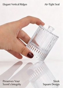 Clear <b>Glass</b> Perfume Bottle Thick Wall Round Empty Fragrance Spray Bottle Cosmetic <b>Packaging</b> 75ml 100ml 200ml - Product Image 4