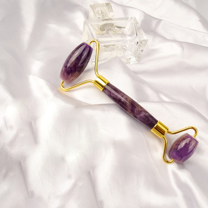 Ametysten-Woller Gesichtsmassage Stein lila Jade-Woller Natur-Amethisten-Kristall - Product Image 3