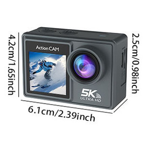 <span class=keywords><strong>Cam</strong></span>éra d'<span class=keywords><strong>action</strong></span> étanche M40R 5K 50MP 100ft avec double écran tactile, télécommande WiFi, <span class=keywords><strong>zoom</strong></span> numérique 5X, 170° °   Large - Product Image 2