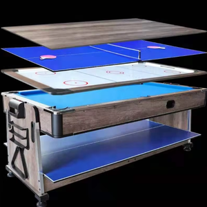 <span class=keywords><strong>Table</strong></span> <span class=keywords><strong>de</strong></span> jeu multifonctionnelle rotative 4 en 1 <span class=keywords><strong>de</strong></span> 7 pieds, nouvelle mode, avec billard/<span class=keywords><strong>hockey</strong></span> sur air/tennis/<span class=keywords><strong>table</strong></span> à manger - Product Image 6