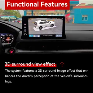 Ahd Auto 360 Graden Camera Originele Scherm Bird View Systeem Sinjet Carplay Hd 3d Voor Honda Crv 2024 Ip67 Honda Cr-V