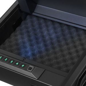 Caja fuerte para pistola de alta resistencia con contraseña de huellas dactilares, acceso rápido en 3 vías, caja para 2 armas, iluminación incluida - Product Image 4