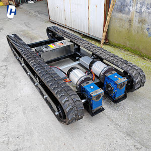 원격 제어 고무 트랙 탱크 크롤러 섀시를 갖춘 로봇 스틸 트랙 플랫폼 운송기 - Product Image 3