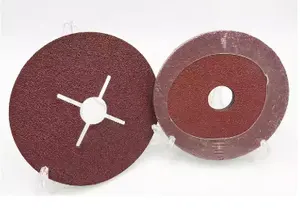 abrasive tray 125 Industrial abrasive Grade Aluminum Oxide Resin Fiber Sanding Discs with Center Hole