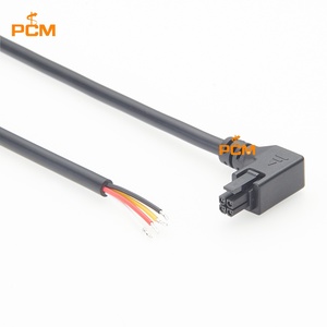 Câble d'assemblage de signal d'alimentation à angle droit Micro-Fit 3.0 4 broches vers extrémité ouverte 90 degrés 300V 5A pour appareil embarqué industriel - Product Image 3