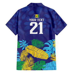 Custom Saint Vincent Land so Beautiful Hawaiian <strong>Shirt</strong> Tropical Vibes Wholesale Button <strong>Shirts</strong> for Men <strong>Caribbean</strong> Pride - Product Image 3