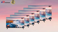 Haina Fabriek Prijs Fhd 43 Inch Led Tv Smart 43 Pouces 2K Android Dvbt2 Dvbs2 Gehard Dubbel Glas Tv Met T2s2