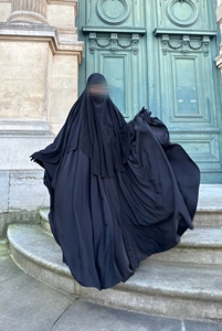 Set Niqab, Abito da Preghiera, Abaya Aperta, Kimono Primaverile e Autunnale, Caftano Islamico Personalizzato, Vestito Traspirante per Donne Musulmane, Abbigliamento Ramadan - Product Image 2