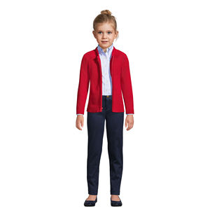 Uniforme <span class=keywords><strong>Scolaire</strong></span> Filles Coton Modal École Brodé Marine Pull Zip Avant Cardigan Pull Unisexe Soft Shell Veste - Product Image 4