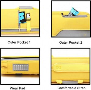 Sac de transport étanche pour queues de billard, personnalisé avec logo, certifié BSCI, pour 3 queues et 3 fers, avec support de queue de snooker et bandoulière - Product Image 6