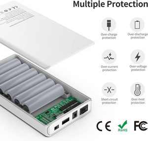 Slim Mini Đèn Pin LED hiển thị nhanh chóng sạc pin lithium DC ngân hàng điện 24V <span class=keywords><strong>3200mAh</strong></span> Powerbank - Product Image 4