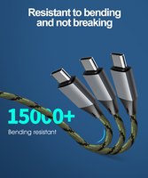 Nuevo Cable Tipo-C de Carga Súper Rápida 5A con Certificación MFi para iPhone 15, Computadora y Auriculares, Transferencia de Datos de 10 Gbps, Material de Nailon