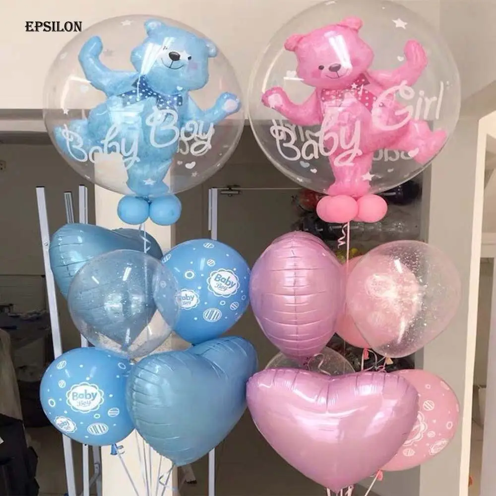 ऍप्सिलन शादी की सजावट जन्मदिन की पार्टी क्लासिक खिलौने बड़े बुलबुला भालू एल्यूमीनियम पन्नी हीलियम गुब्बारे लड़का लड़की गोद भराई