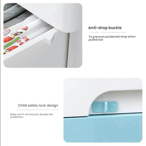 <span class=keywords><strong>Armadio</strong></span> <span class=keywords><strong>per</strong></span> Bambini a 4 Ripiani con Disegni Cartoon, Guardaroba Moderno e Resistente in Plastica <span class=keywords><strong>per</strong></span> Camera da Letto - Product Image 3