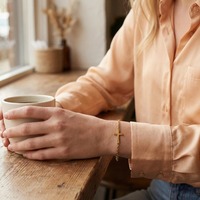 Bracelet minimaliste ZG avec breloque croix en acier inoxydable plaqué or 18 carats, bijoux de mode inaltérables pour femme