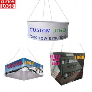 Letrero Colgante de Tubo de Aluminio con Tela Tensada para Techo, Banner para Ferias Comerciales, Exhibiciones, Publicidad, Soporte para Banner con Bolsa - Product Image 1