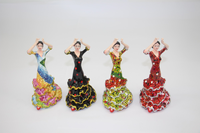 Figurine de danseuse en résine - Article décoratif de jardin coloré et très populaire, artisanat créatif en résine, perroquet