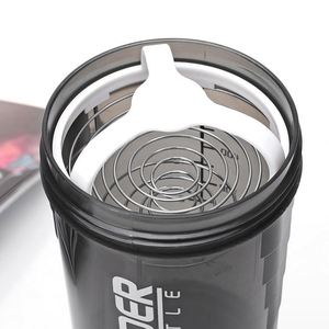 Custom Logo 500ml 3 Compartments Plastic Water <b>Bottle</b> Shakers <b>Protein</b> Shaker Cup <b>Bottle</b> With Storage for <b>Protein</b> Shakes - Product Image 5