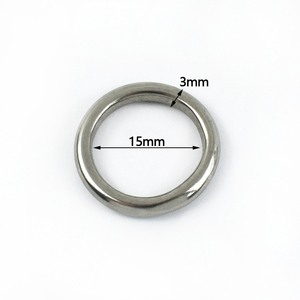 Anneaux solides sans soudure en acier inoxydable 316 Deepeel XP109 15-100 mm, rondes, antirouille, non marquant, accessoires soudés pour sacs DIY - Product Image 3