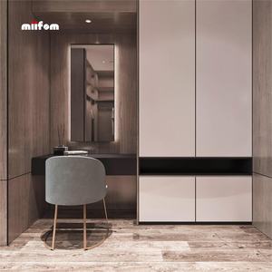 <span class=keywords><strong>Module</strong></span> en bois vestiaire ouvert en U avec coiffeuse - Product Image 2