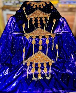 Tissu <span class=keywords><strong>Bazin</strong></span> Riche Africain Imprimé Parfumé pour Boubou Dashiki, Robe Longue Traditionnelle Malienne pour Mariage, Dubaï, 3 Mètres de Dentelle - Product Image 2