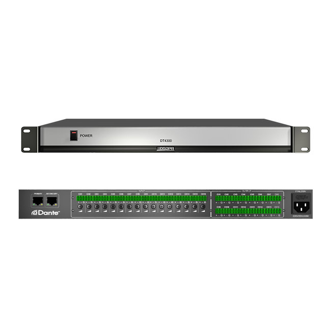 16X16 USB Audio Interface 16 in 16 Out Dante Digital Audio Processor