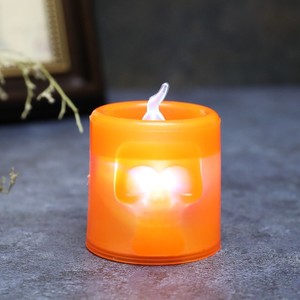 Bougie électronique sans flamme en forme de crâne, alimentée par piles, lumière décorative de nuit pour Halloween - Product Image 5
