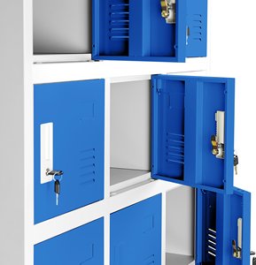 Casier métallique à 18 portes pour école, vestiaire de gym, spa, armoire en acier - Product Image 2