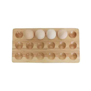 Küchen kühlschrank 18 Gitter Eier löcher Holz Eierhalter, Eier ablage