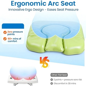 Effortless Operation Foldable Anti-rust With Armrest Non-slip <b>Shower</b> <b>Stool</b> - Product Image 4